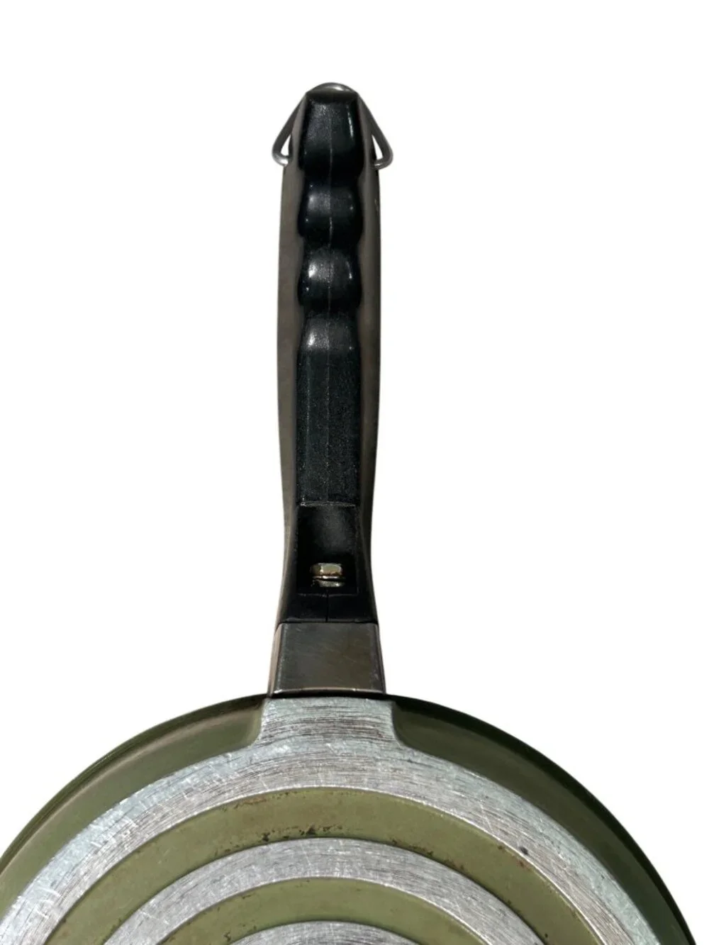 VTG Club Aluminum Saucepan w/ Lid Olive Green 7 inch Durable Collectible Skillet